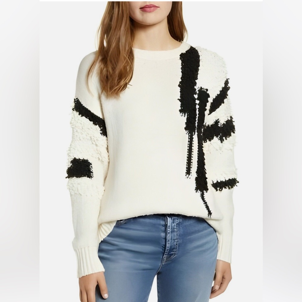 1. State Loop Stitch Sweater Size Medium - Picture 2 of 8